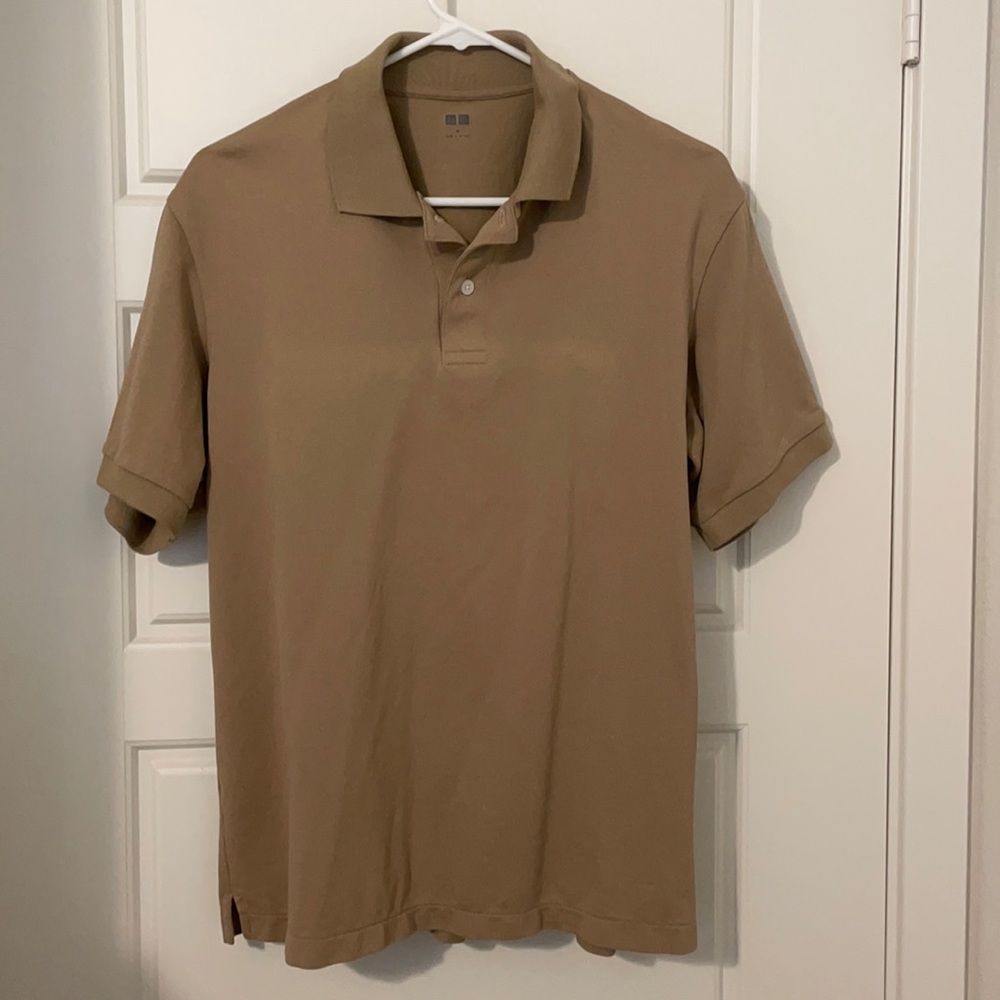 Uniqlo, Polo, Kahki, Medium, Good Condition
